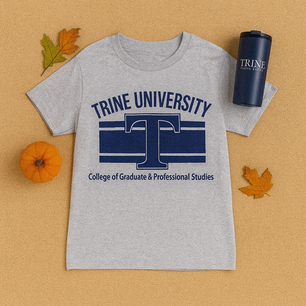 Trine University Logo Tee | Sporty Campus Style | $7